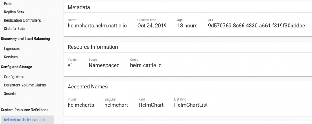 Dashboards de Kubernetes 1 9